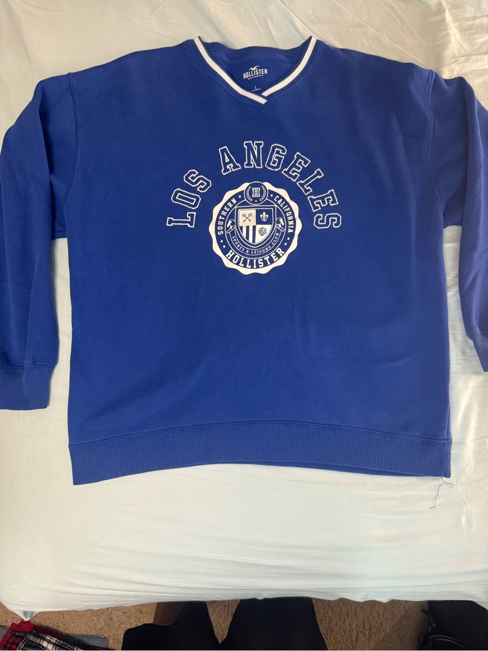 Hollister Royal Blue Los Angeles Crewneck Sweatshirt